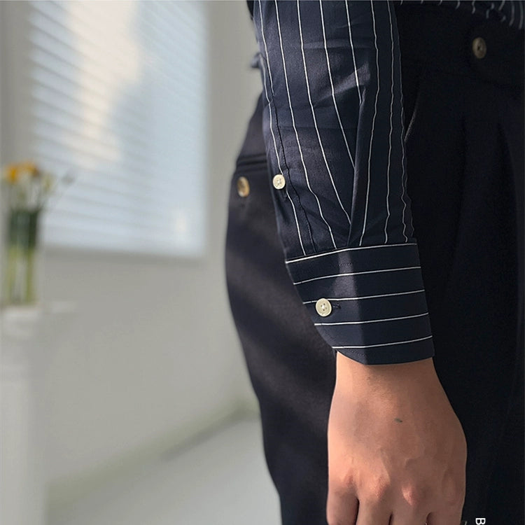 Autumn New Leisure Commute Windsor Collar Long-Sleeved Shirt