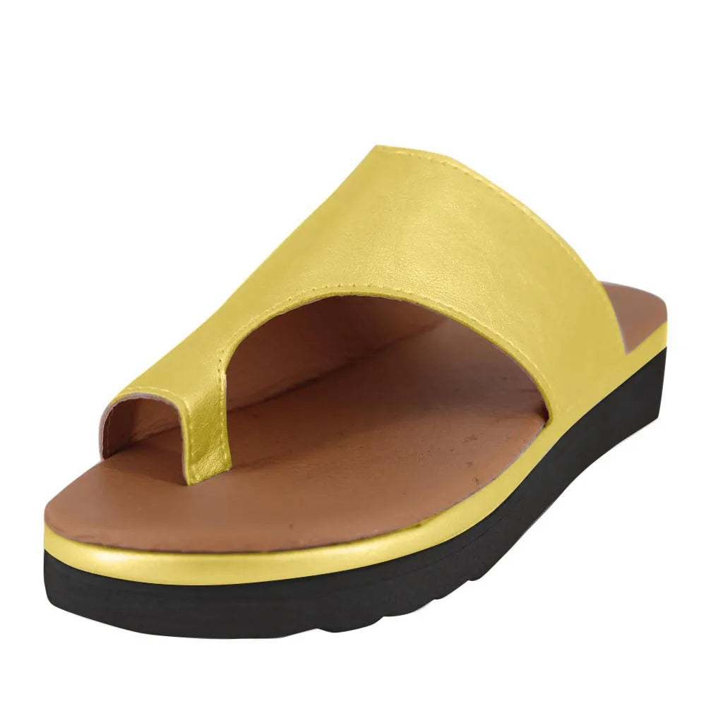 Women's Sandals New Female Shoes Comfy Platform Flat Sole Orthopedic Bunion Corrector Plus Size 35-43 Casual Shoes Woman