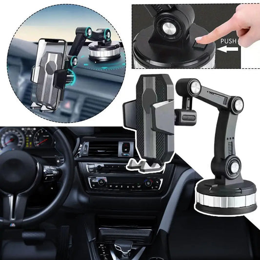 Universal Car 360°Rotate Mobile Phone Holder Mount Sucker Adjustable Arm Phone Bracket Stand Fit For IPhone 13 12 Pro Max L1H4