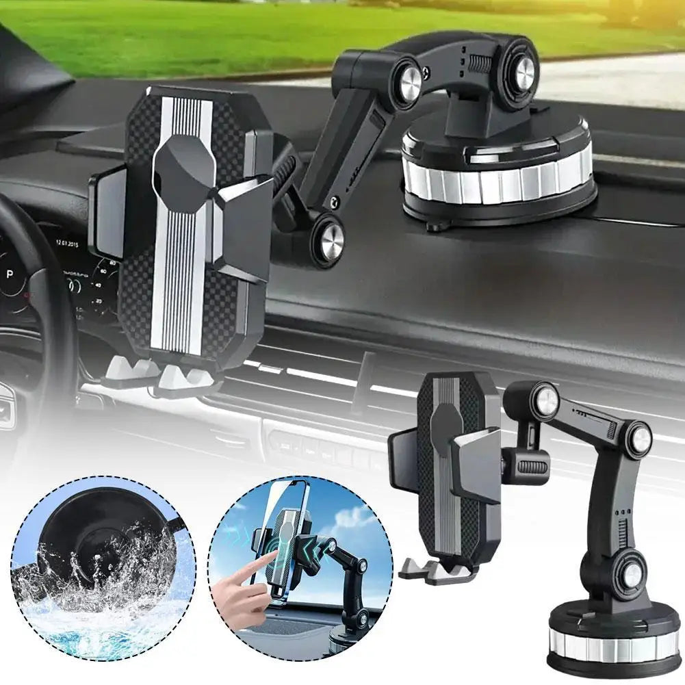 Universal Car 360°Rotate Mobile Phone Holder Mount Sucker Adjustable Arm Phone Bracket Stand Fit For IPhone 13 12 Pro Max L1H4