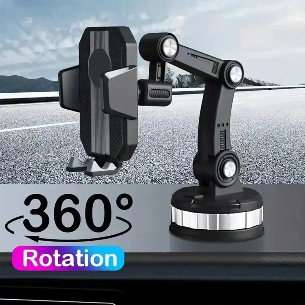Universal Car 360°Rotate Mobile Phone Holder Mount Sucker Adjustable Arm Phone Bracket Stand Fit For IPhone 13 12 Pro Max L1H4