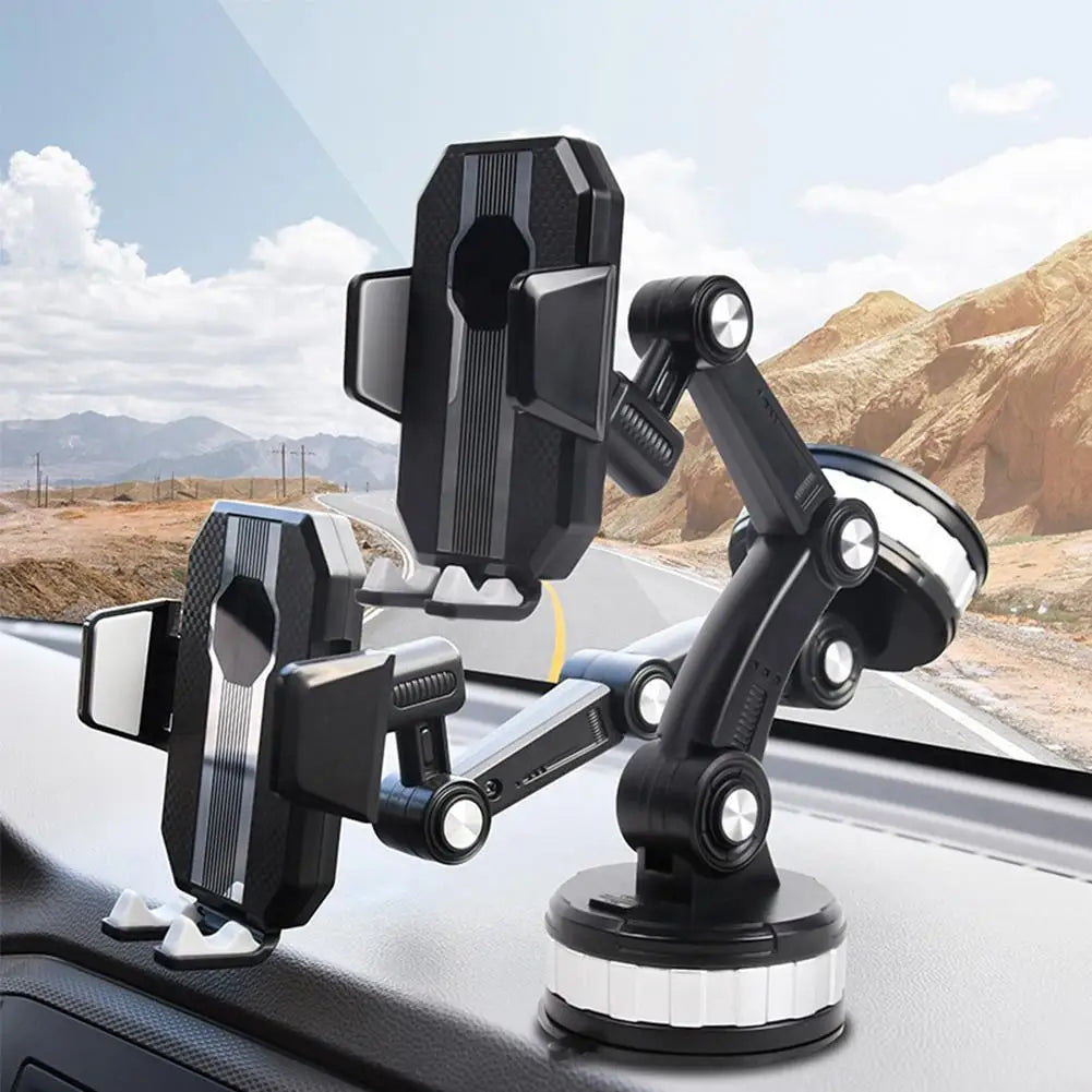 Universal Car 360°Rotate Mobile Phone Holder Mount Sucker Adjustable Arm Phone Bracket Stand Fit For IPhone 13 12 Pro Max L1H4